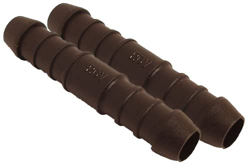 2x 8mm 5/16 Straight In-Line Hose Tube Pipe Connector Joiner Air Fuel Water - FREE FIRST CLASS UK POSTAGE!