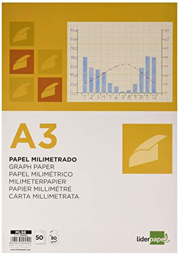 Liderpapel ML98 – Block Millimeterpapier kopfgeleimt