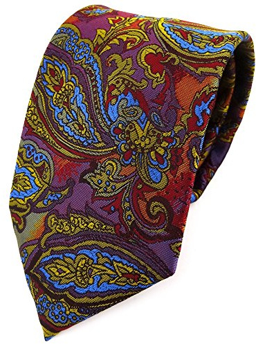TigerTie Designer Krawatte in Paisley gemustert