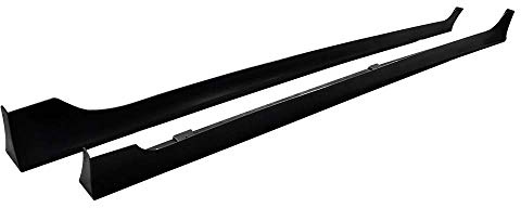 Side Skirts Compatible With 2013-2017 Honda Accord, Black PP Sideskirt Rocker Moulding Air Dam Chin Diffuser Bumper Lip Splitter by IKON MOTORSPORTS, 2014 2015