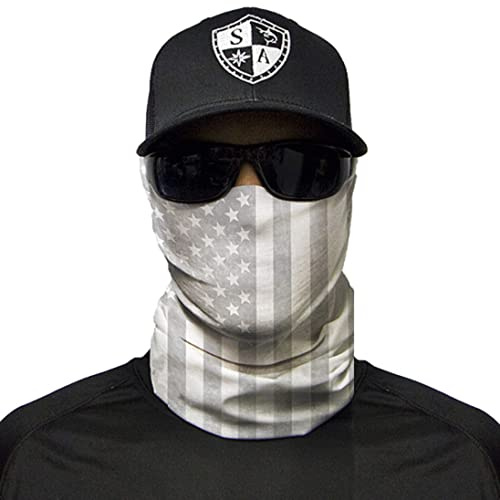 SA Fishing Face Shield Multifunktionstuch - verschiedene Designs - Halstuch, Schlauchtuch, Bandana, Sturmhaube, Halswärmer und Schlauchschal für Motorrad, Fahrrad, Ski, Wandern, Angeln und Outdoor