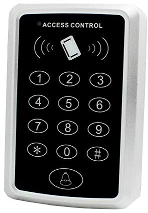 AMAO RFID Karte Tür Zutrittskontrollsystem Tastatur Codeschloss Türöffner Nähe 125KHz Türeinstieg Standalone Access Control System für 1000 Benutzer