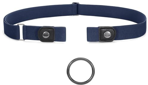 SUOSDEY Elastischer Gürtel Damen, Unsichtbarer Gürtel für Jeans Hosen Justierbar Stretchgürtel für Damen Herren