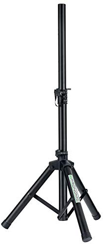 Pronomic SPS-5S Boxenstativ Stahl - Niedriges Boxenstativ aus Stahl - Ideal für Linienstrahler, Monitore und Akustik-Verstärker - 67 bis 120 cm hoch - nur 1,8 kg leicht - schwarz
