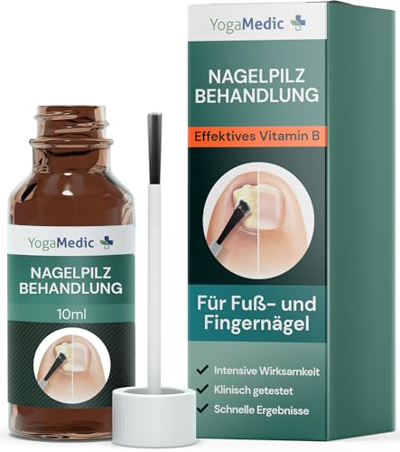 Yogamedic Nagelpilz-Stift Intensiv - 10 ml - Ohne Feilen & mit Ätherischen Ölen - Mittel Gegen Nagelpilz - Zur Gezielten Pflege & Stärkung von Finger- & Zehennägeln