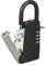 Relaxdays Lucchetto Portachiavi con Combinazione a 4 Cifre, Cassetta Cassaforte di Sicurezza Keysafe per Esterni, Nera