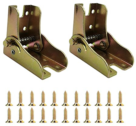 Trsnzul Pied Table Rabattable 2 Pièces Charnières Autobloquantes Pieds de Table Pieds Pliants Pieds Support de Support Pliable Laminé à Froid Pieds de Table pour Table Meubles
