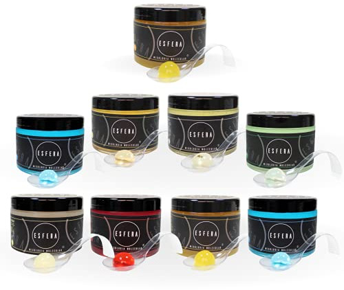 300 Kugeln aus Gin Tonic, Melonen-Gin, Mango-Rum, Kokosnuss-Rum, Hibiskus-Wodka, Vermouth Golden, Mojito und Alkoholfreie Piña Colada - Molekular Cocktails - 8 Geschmacksrichtungen - Esfera MM Club