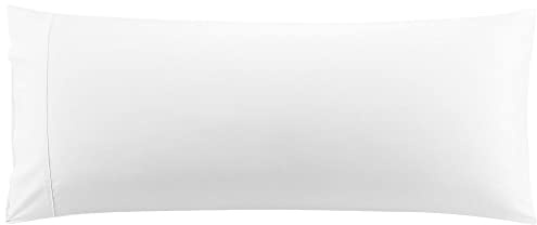 PiccoCasa Cotton Envelope Body Pillowcase 1 Pack, White 50cm x 140cm | Envelope Closure Body Pillow Cover, Pillowcases for Bedroom Use