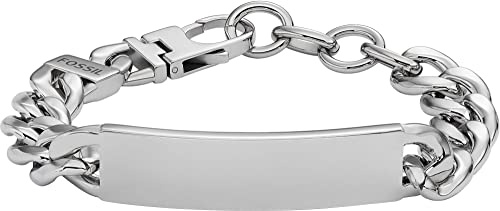 Fossil Drew Herrenarmband aus Edelstahl mit Karabinerverschluss
