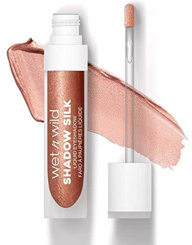 Wet n Wild Shadow Silk Liquid Eyeshadow, Highly-Pigmented Liquid Eyeshadow with Shimmer Finish, Dries Quickly, Easy to Apply with Wand Applicator for Ultimate Precision, Heart of Rose Gold Shade