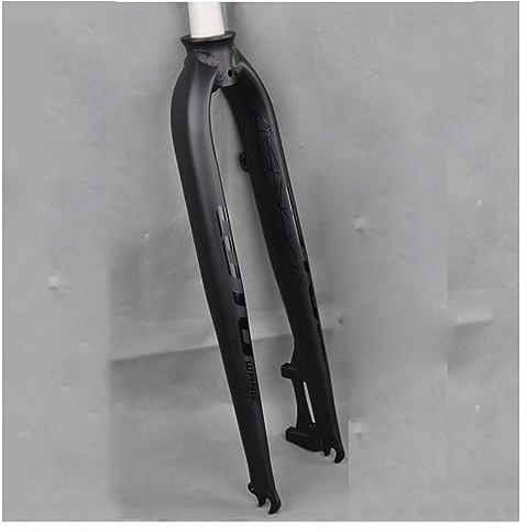 LHHL Forcelle Rigide MTB 26 27.5 29'' Pollici Mountain Bike Forcelle Anteriori Freno A Disco Forcella per Bicicletta 1-1/8'' Senza Filettatura Tubo Dritto QR 9mm (Color : Black, Size : 29)