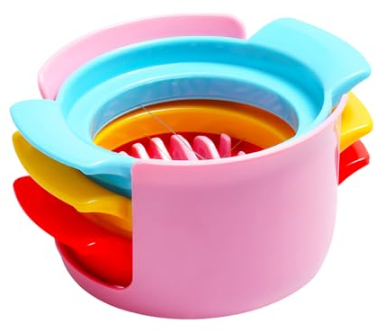 3-in-1 Multi-Function Egg Slicer – Stainless Steel Wire Cutter for Eggs, Strawberries & Soft Foods – Kitchen Essential