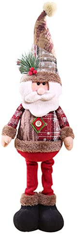 Weihnachtsfiguren 60 cm Plüsch Weihnachten Weihnachtsmann Ornamente lange Beine Tischfiguren Kamin Weihnachten Dekofiguren