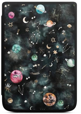 DeinDesign Coque pour liseuse Compatible avec Vivlio Touch HD Plus Etui pour liseuse Protection pour liseuse Space Galaxie Planète