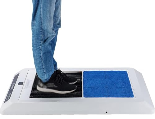 WQZStar Schuhputzmaschine, Sohlenreinigungsmaschine, automatische Erkennung, Tiefenreinigung, 90 ° rechtwinklig, kann an der Wand platziert Werden, geeignet für Hotels, Gewerbegebäude und Labore