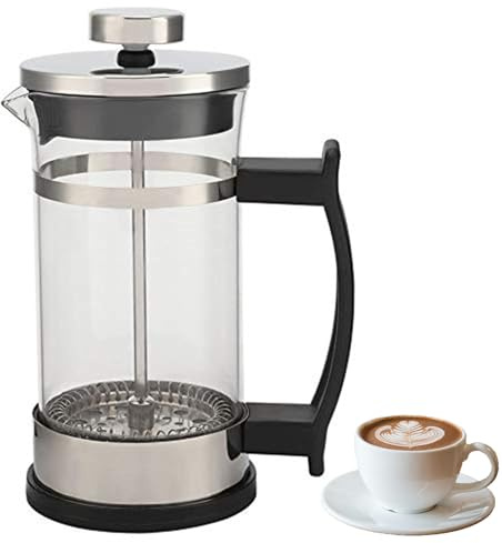 350ml Cafetiere French Press Coffee Maker for Ground Coffee Pot | 2 Cups Stainless Steel Filter Household Tea Maker for Filter Coffee, Loose Tea and Milk Froth