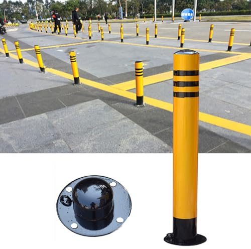 001, 7,6 x 75 cm, dissuasore di sicurezza per parcheggio auto, dissuasore rimovibile per parcheggio privato, vialetto, blocco blocco superiore