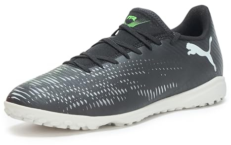 Puma Soccer Cleats, Future 8 Play Turf Trainer-Tacos de fútbol para Hombre, Color, Talla 8, Negro-Gris Claro frío-Verde Fluo, 41 EU