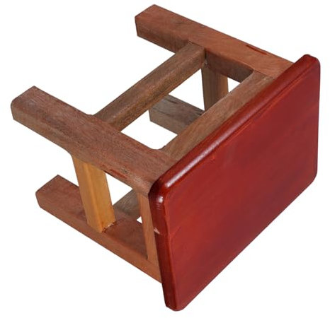 Amosfun Tritthocker Aus Holz Kleiner Holzhocker Fußhocker Aus Massivholz Stabiler Hocker Für Erwachsene Multifunktionaler Sitzhocker Für Wohnzimmer Und Eingangsbereiche