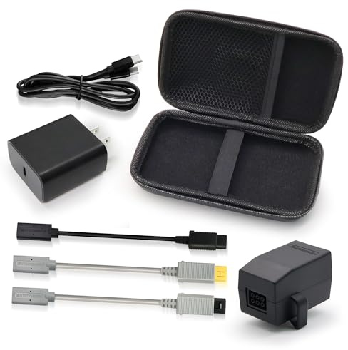 Retro Game Console Power Supply Combination kit-PD Fast Charging, Built-in chip, Stable Performance, Multiple interfaces Free Conversion-Compatible with NGC/WII/WII-U/N64