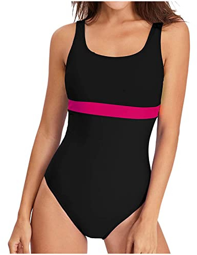 Bañadores Mujer Reductores Rebajas,Traje de Baño Mujer Una Pieza Bañadores Mujer con Relleno Push Up Bañador Mujer Playa Deportivo Cintura Alta Bikini Mujer Bañador Natacion Mujer Swimwear Beachwear