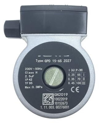 QCKRTAU Pièces de Rechange for chaudière à gaz, Moteur de Pompe de Circulation d'eau, Compatible avec Protherm GPD15-6S