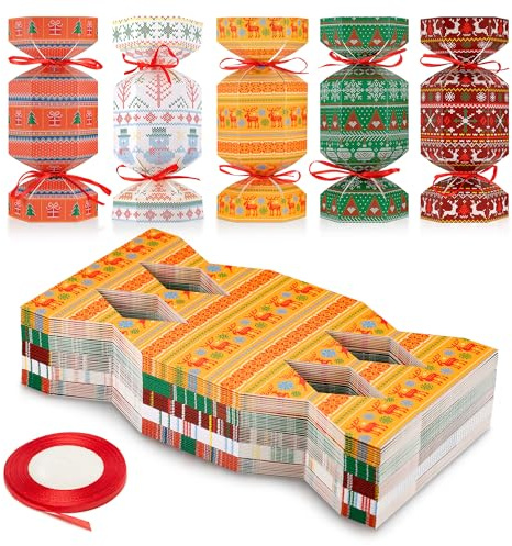 Huiguli 50 Stück Weihnachten Knallbonbons zum Selbermachen