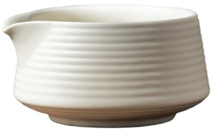 Joygoodta Matcha Bowl 500 ml tasse de céramique en céramique japonaise avec tasse de thé lisse élégant pour le restaurant pour le restaurant à la maison, blanc
