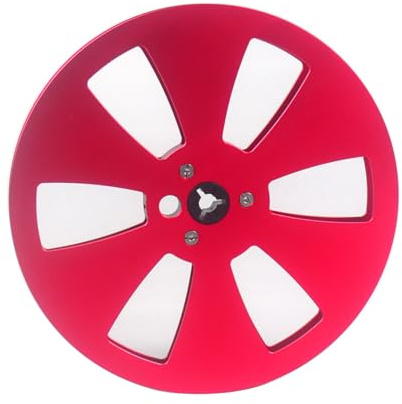 BUBEFSKD Aluminiumlegierung 1/4 Zoll 7 Zoll Leere Spule Für Tonbandgeräte 6-Loch Aufnahme Für Offenes Sounddeck Leere Spule