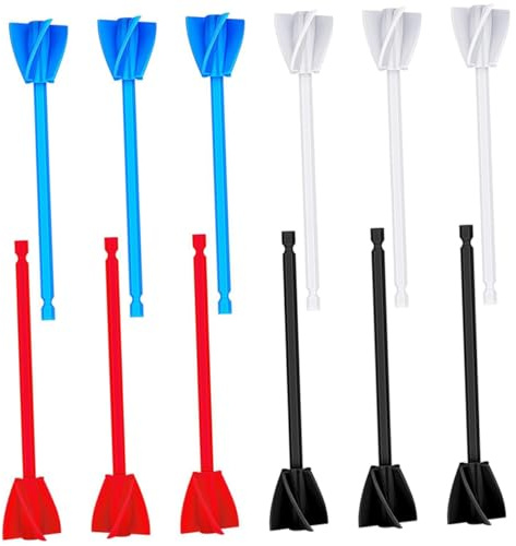 Gatuida 12pcs Paint Stirrer Drill Mixer Attachment Reusable Small Drill Mixer Paddle for Epoxy Paint Coatings Stains Adhesives for Fast Easy Fluid Blending