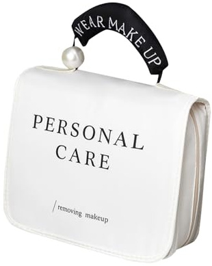 3. Cosmético De Nailon Liviano con Sello A Prueba Fugas Gancho Desmontable Y Amplios Compartimentos Almacenamiento Planificador Cosmético Suspendido Transportable