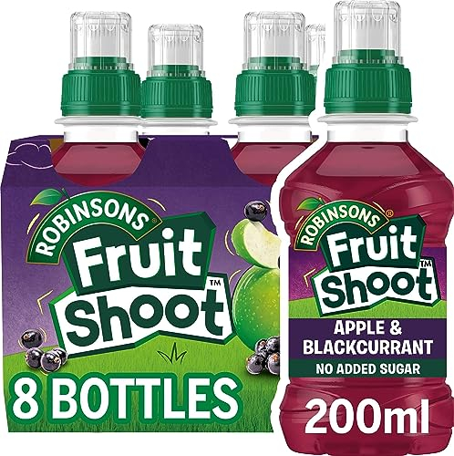 FRUIT SHOOT Apple and Blackcurrant Fruit Juice, 200ml (Pack of 8)