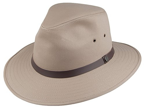Jaxon & James Safari Fedora Baumwollhut - Hellbraun