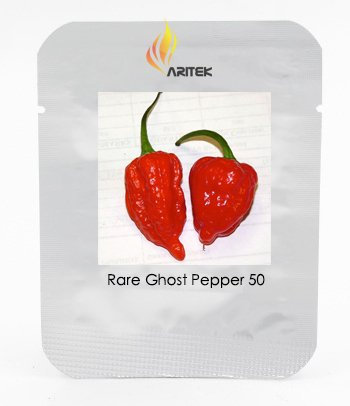 50 Rare Indian Ghost Chili Pepper Seeds, The Hottest Pepper in The World! Scoville Unit Over 1,000,000! 100% True Seeds E3112