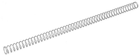 sourcing map Druckfedern Silber Ton aus 304 Edelstahl 1,2 mm x 14 mm x 305 mm