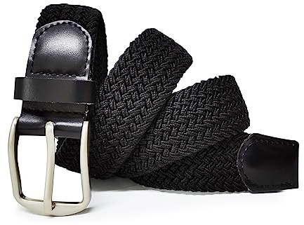 Elastischer Gürtel Unisex, Geflochtener Stretchgürtel für Damen & Herren | Stretchgürtel Dehnbarer Verstellbarer Stoffgürtel ohne Löcher, Flechtgürtel für Jeans & Freizeithosen