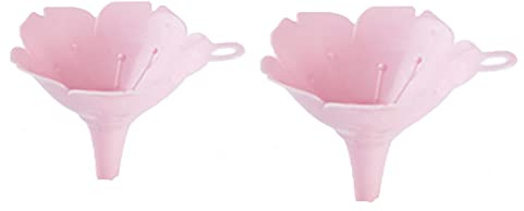 Yardwe Imbuto in plastica, piccolo imbuto liquido, imbuto da cucina, utensile da cucina per la trasmissione di olio, liquidi, rosa