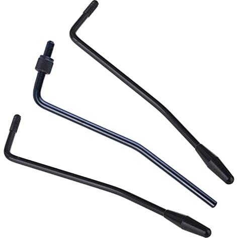 Evaty 3 Pack 5mm Whammy Bar 6mm Thread Tremolo Arm Floyd Rose Electric Guitar Double Tremolo Bar for USA/Mexican Standard Fender Stratatocaster Squier (Black)