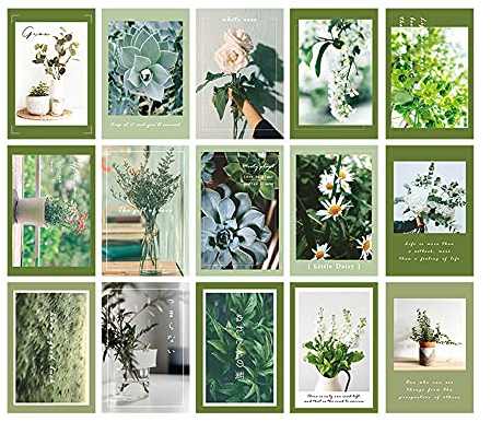 GIVBRO Weihnachts-Grußkarten, Vintage-Rosenblüte, Antik-Blumen-Postkarten-Set für Hochzeit, Wanddekoration, 15 Stück