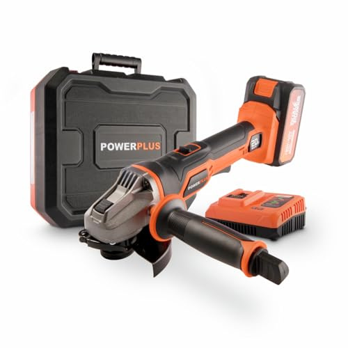 Amoladora Angular 20V 115Mm +Bat. 40V 2.5Ah+Carg. Powerplus