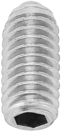 Professional Tools Screws, Spring Ball Plunger Screw, 20pcs M4 x 6/8/10/12/16/20 Stainless Steel Thread Hex Spring Ball Plunger Screw (M4*12(20PCS))