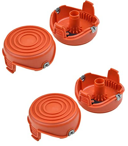 4Pcs Trimmer Spool Cover, Grass Trimmer Spool Cap Lawn Mower Part Replacement for Black & Decker GL315 GL350 GL650 GL337SB