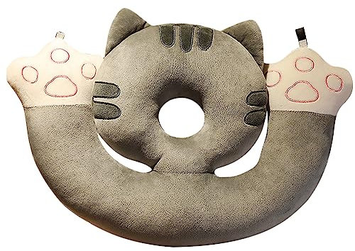 Nackenkissen U Förmig Reisekissen mit Tiermuster Nackenstütze Plüsch Weich Schlafkissen Kinder Erwachsene Kopfstütze Ergonomisch Nackenpolster Memory Foam Nackenhörnchen für Auto Flugzeug Zug
