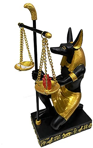KGADRX Antike ägyptische Statue Anubis Fair Balance Waage Richter Hund Gott Ornament Tourist Souvenir Statue Tischdekoration Skulpturen und Statuen