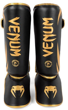 Venum Challenger Standup Shin Guards - Black/Gold