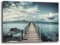Quadro Moderno PONTILE MARE Quadri moderni soggiorno da Parete XXL grande Stampa su tela Canvas Decorazione Murale muro Arredo Camera da letto Cucina Hotel B&B (6, 30x40 cm)