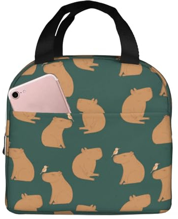 Bolsas de almuerzo aisladas para hombres y mujeres, bolsa térmica suave con aislamiento para viajes, a prueba de agua, lonchera pequeña para adultos, para hombres y mujeres, bolsa de almuerzo para