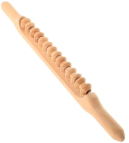 Anneome Kit Holzstab Rolling Roller Körpermassagestab Für Beine Füße Nacken Schulter Rücken Gesicht Leicht Zu Tragen
