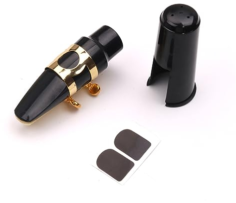 GREENADSCAPE Saxophon Zubehör Satz Mit Kunststoff Schutzhülle Metall Schnalle Für Blatt Patches Polster Kissen